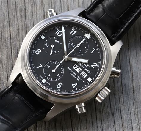 iwc doppelchronograph 3718|iwc pilot watch double chronograph.